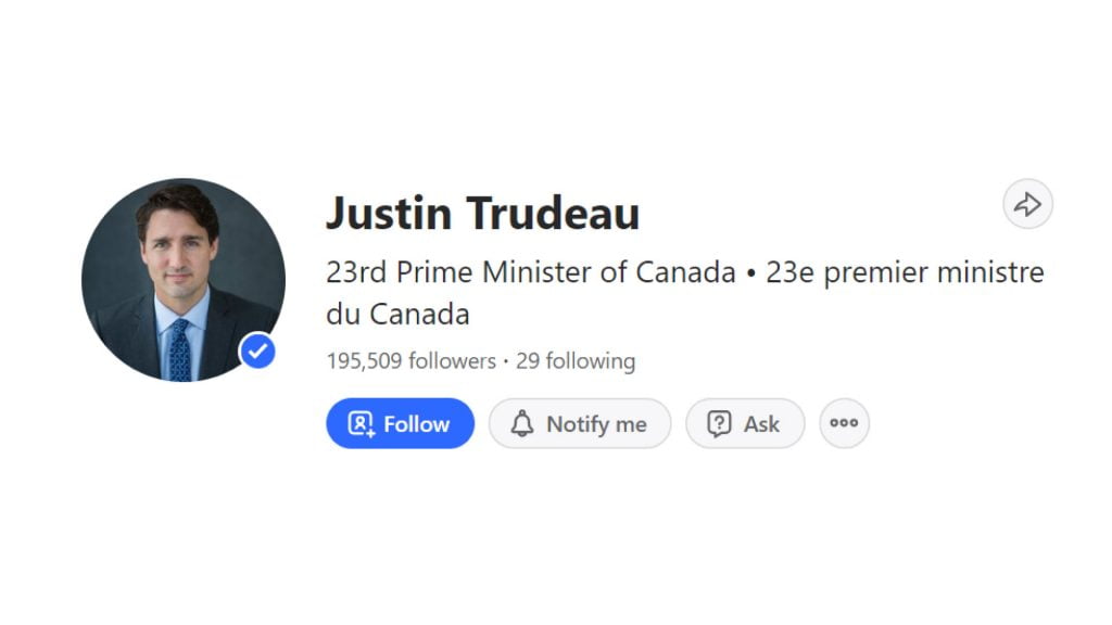 Justin trudeau quora profile